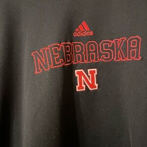 Adidas Nebraska Cornhuskers long sleeve Tee in Black and Red